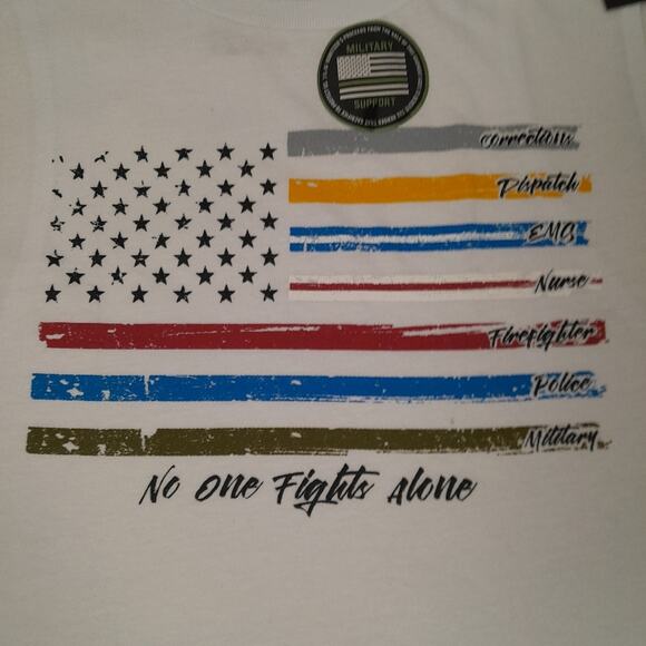 Howitzer White First Responder USA Flag Tank Women XL NWT 2A WethePeople Freedom - Picture 3 of 7